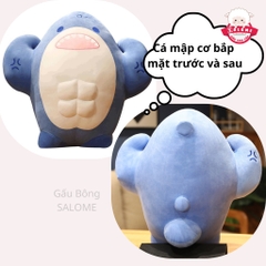 Gấu Bông Con Cá Mập Xanh Cơ Bắp