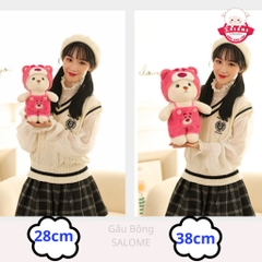 Gấu bông Lena đứng cosplay gấu dâu, stitch, hello kitty, pikachu