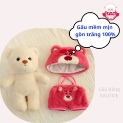 Gấu bông Lena đứng cosplay gấu dâu, stitch, hello kitty, pikachu