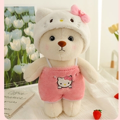 Gấu bông Lena đứng cosplay gấu dâu, stitch, hello kitty, pikachu