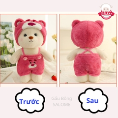 Gấu bông Lena đứng cosplay gấu dâu, stitch, hello kitty, pikachu