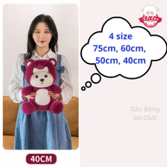 Gấu Bông Lena Ngồi Đội Mũ Lotso