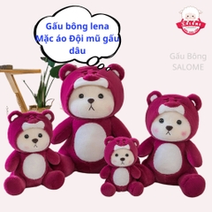 Gấu Bông Lena Ngồi Đội Mũ Lotso