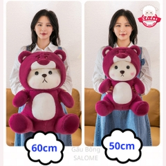 Gấu Bông Lena Ngồi Đội Mũ Lotso