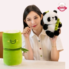 Gấu Bông Gấu Trúc Trong Ống Tre