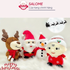 Gấu Bông Ông Bà Gìa Noel, Tuần Lộc Đứng Ngồi, Người Tuyết SALOME, Qùa Tặng Đồ Chơi Cho Bé Cao Cấp Trang Trí Giasng Sinh