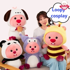 Gấu Bông Loopy Cosplay Gấu Dâu, Ong Vàng