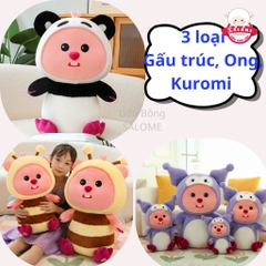 Gấu Bông Loopy Cosplay Gấu Dâu, Ong Vàng
