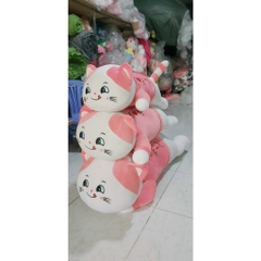 Gấu Bông Con Mèo Nằm Liếm Mép 75cm-1m1 Khổng Lồ Dễ Thương Cute SALOME Gối Ôm Con Mèo Hồng Gối Ôm Ngủ