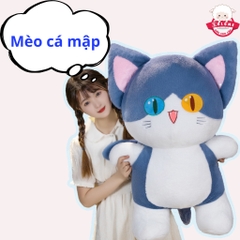 Gấu Bông Con Mèo Cá Mập Xanh 1m