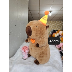 Gấu Bông Capybara Nón Sinh Nhật
