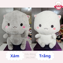 Gấu Bông Con Mèo Ngồi Cute 50cm màu trắng