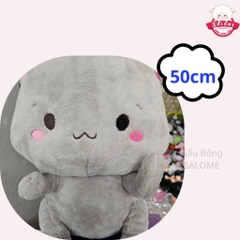 Gấu Bông Con Mèo Ngồi Cute 50cm màu trắng