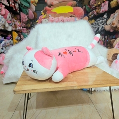 Gấu Bông Con Mèo Nằm Liếm Mép 75cm-1m1 Khổng Lồ Dễ Thương Cute SALOME Gối Ôm Con Mèo Hồng Gối Ôm Ngủ