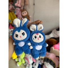 Gấu bông móc khóa baby three tai thỏ có móng