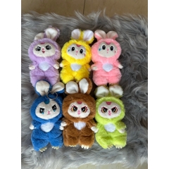 Gấu bông móc khóa baby three tai thỏ có móng