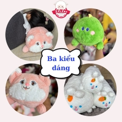 Gấu bông thỏ trắng ôm ngủ dễ thương cute, cáo hồng khủng long xanh SALOME, thú nhồi bông thỏ carot