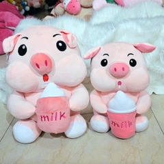 Gấu Bông Heo Ôm Bình Sữa
