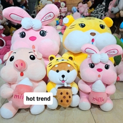 Gấu Bông Hổ Ôm Bình Sữa