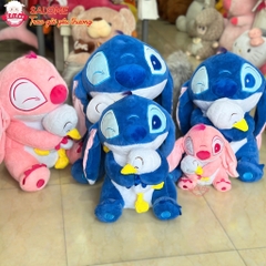 Gâu bông stitch ôm vịt
