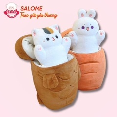 Gấu Bông Chó túi xương, thỏ túi cà rốt