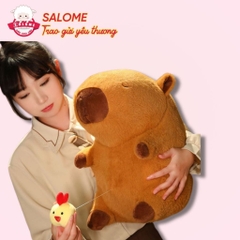 Gấu Bông Capybara Chim Gà