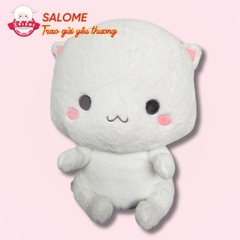 Gấu Bông Con Mèo Ngồi Cute 50cm màu trắng