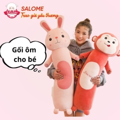 Gối Ôm Thú Dài Con Thỏ Con Khỉ