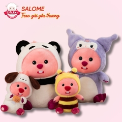 Gấu Bông Loopy Cosplay Gấu Dâu, Ong Vàng