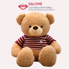 Gấu bông teddy xù mì áo len