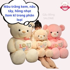 Gấu bông tedđy ôm tim