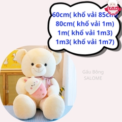 Gấu bông tedđy ôm trà sữa