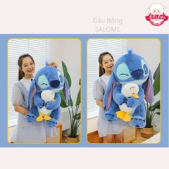 Gâu bông stitch ôm vịt