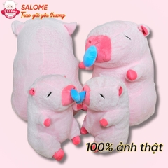 Gấu Bông Capybara Hồng Chảy Nước Mũi