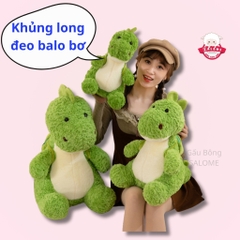 Gấu Bông Khủng Long Xanh Đeo Balo Bơ
