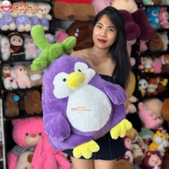 Gấu Bông Chim Cánh Cụt Cà Tím