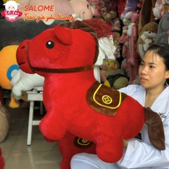 Gấu bông Ngựa Đỏ Tài Lộc Bính Ngọ