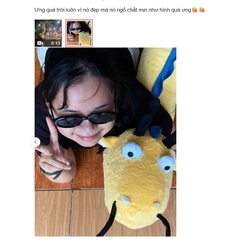 Gấu bông rồng nằm cong