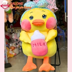 Gấu Bông Vịt Má Hồng Ôm Bình Sữa