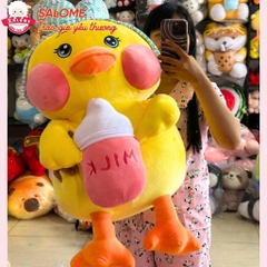 Gấu Bông Vịt Má Hồng Ôm Bình Sữa