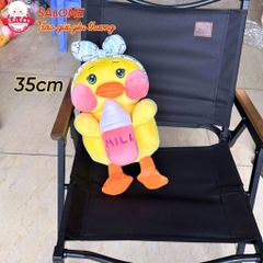 Gấu Bông Vịt Má Hồng Ôm Bình Sữa