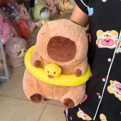 Gấu Bông Capybara  Đeo Phao Vịt