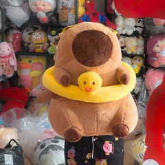 Gấu Bông Capybara  Đeo Phao Vịt