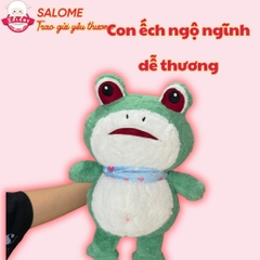 Gấu bông con ếch xanh quàng khăn