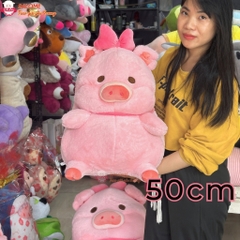 Gấu Bông Heo Lulu Hồng Có Cánh
