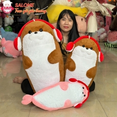 Gấu Bông Hải Cẩu Đeo Tai Nghe