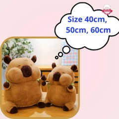 Gấu Bông Chuột Capybara Má Phồng