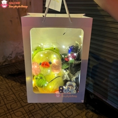 Gấu bông con vịt mỏ nhựa size 20cm SALOME, Thú nhồi bông vịt mỏ dảnh khó chịu quà tặng cao cấp
