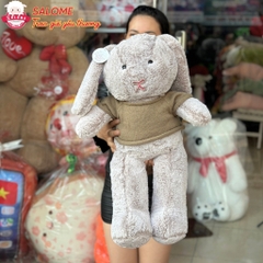Gấu bông thỏ bunny tai dài mặc áo len