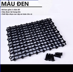 Vì Nhựa Lót Đáy Bể Lọc Hồ Cá 20x26cm Kèm 5 Chân Đế Dùng Cho Bể Tràn Dưới/Trên, Nắp Đậy, Vách Ngăn